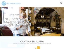 Tablet Screenshot of cantinasiciliana.it